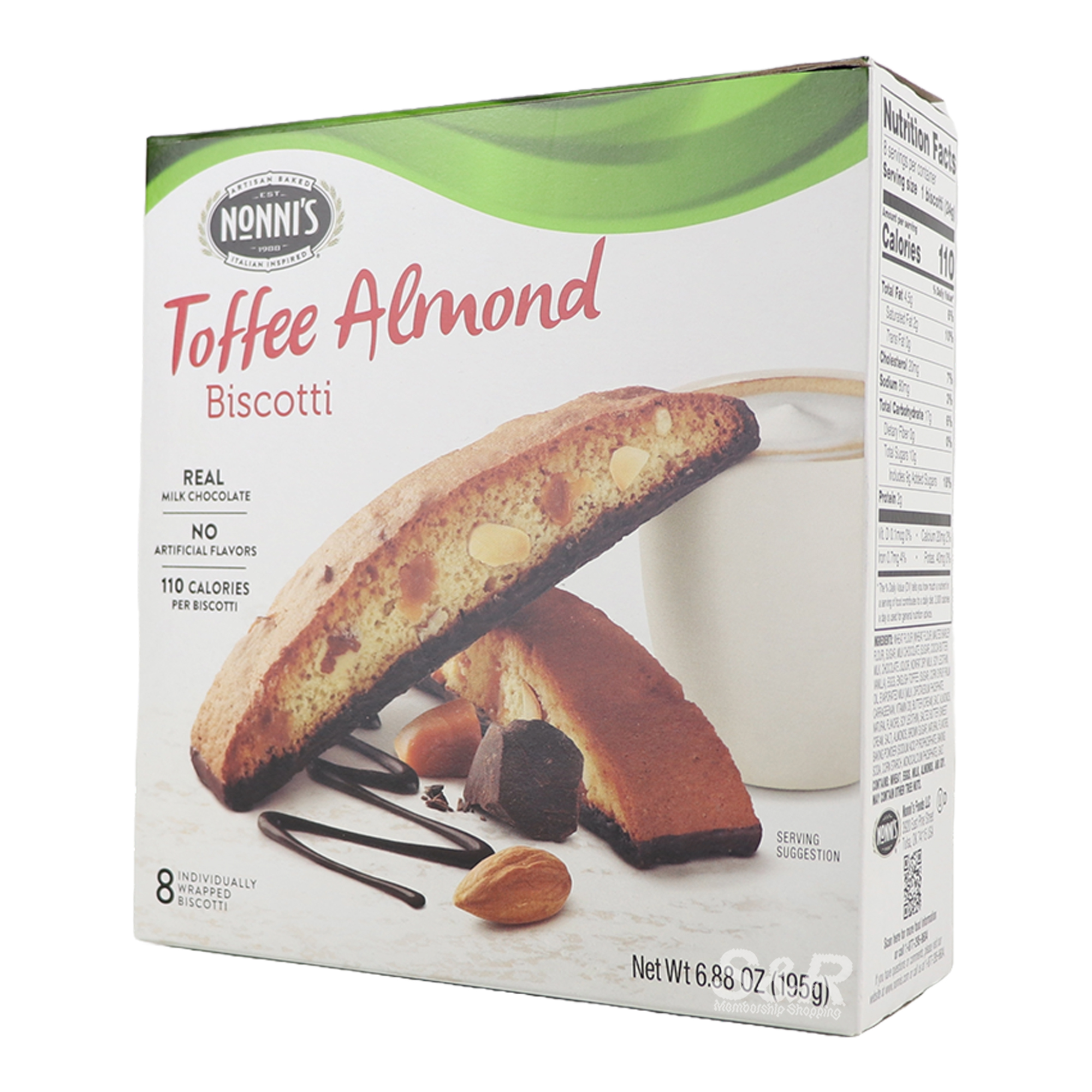 Nonnis Toffee Almond Biscotti 195g